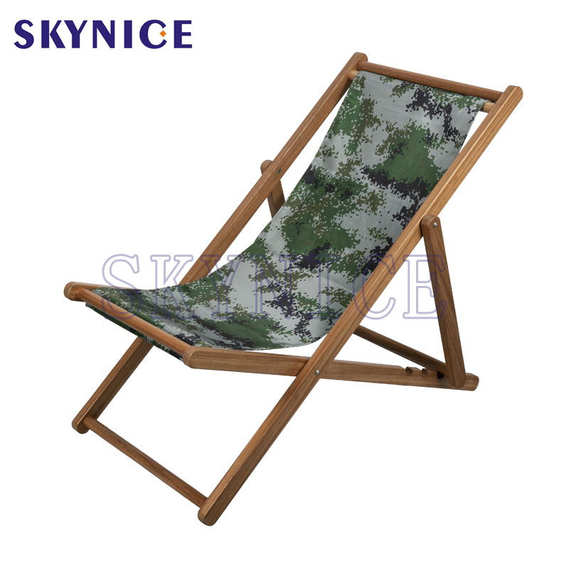 Factory Hot Salee Wooden Canvas Fodding Recling Beach Chair